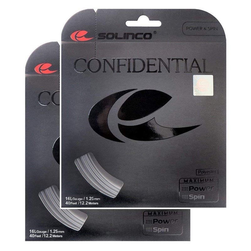 Solinco Confidential Tennis String - 2 Pack - 16L (1.25)